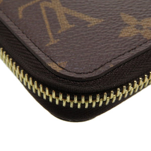 新品同様 ルイ ヴィトン モノグラム ジッピーウォレット フューシャ M41895 ラウンドファスナー長財布 財布 0074【中古】LOUIS VUITTON
