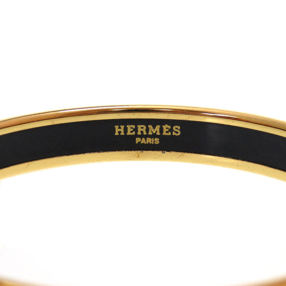 エルメス エマイユPM 七宝焼き Z刻印(1996年製) メタル ゴールド ボールド バングル 0078【中古】HERMES