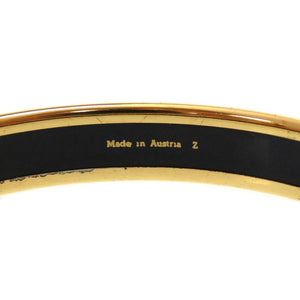 エルメス エマイユPM 七宝焼き Z刻印(1996年製) メタル ゴールド ボールド バングル 0078【中古】HERMES