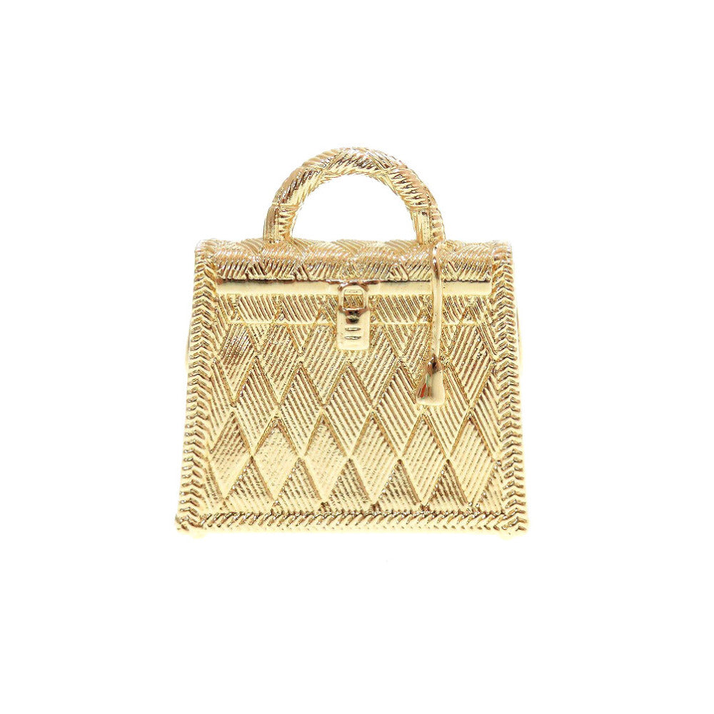 美品 エルメス キュリオジテ ケリーチャーム メタル ゴールド キーホルダー バッグチャーム 0079【中古】HERMES