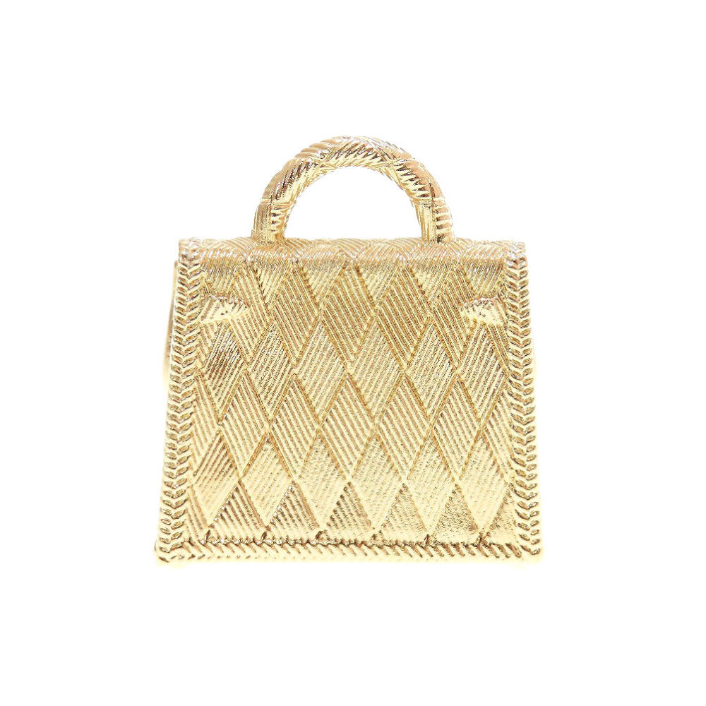 美品 エルメス キュリオジテ ケリーチャーム メタル ゴールド キーホルダー バッグチャーム 0079【中古】HERMES
