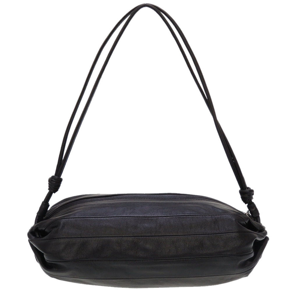 新品同様 マリメッコ Karla カルラ レザー ブラック 黒 ショルダーバッグ 0090【中古】marimekko