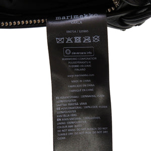 新品同様 マリメッコ Karla カルラ レザー ブラック 黒 ショルダーバッグ 0090【中古】marimekko