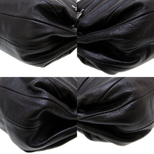 新品同様 マリメッコ Karla カルラ レザー ブラック 黒 ショルダーバッグ 0090【中古】marimekko