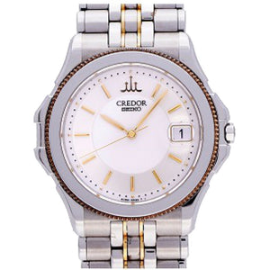 セイコー クレドール パシフィーク 8J82-6A20 クオーツ 腕時計 K18/SS シルバー/ゴールド 0003【中古】SEIKO メンズ