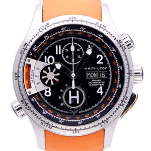 ハミルトン カーキ Xコプター H766160 自動巻き 腕時計 SS/ラバー ブラック 黒文字盤 0004【中古】HAMILTON メンズ