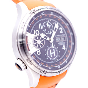 ハミルトン カーキ Xコプター H766160 自動巻き 腕時計 SS/ラバー ブラック 黒文字盤 0004【中古】HAMILTON メンズ