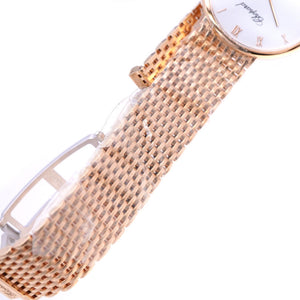 未使用 ショパール クラシック ローズゴールド 金無垢 153613-5001 手巻き 腕時計 K18PG 750PG ホワイト 白文字盤 0006【中古】Chopard メンズ