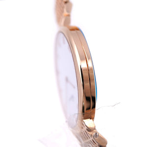 未使用 ショパール クラシック ローズゴールド 金無垢 153613-5001 手巻き 腕時計 K18PG 750PG ホワイト 白文字盤 0006【中古】Chopard メンズ