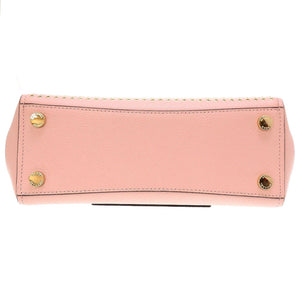 美品 マイケルコース スタッズ 35F8GYEM6T レザー ピンク 2way ショルダーバッグ 0012【中古】MICHAEL KORS
