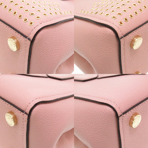 美品 マイケルコース スタッズ 35F8GYEM6T レザー ピンク 2way ショルダーバッグ 0012【中古】MICHAEL KORS