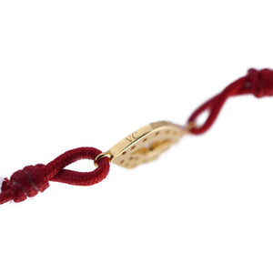 美品 アーカー プティビズーパヴェコード K18YG/ダイヤモンド ブレスレット ダイヤ ゴールド ジュエリー アクセサリー 0014【中古】AHKAH レディース