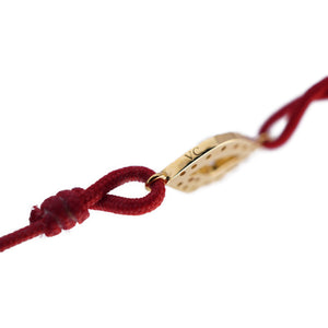 美品 アーカー プティビズーパヴェコード K18YG/ダイヤモンド ブレスレット ダイヤ ゴールド ジュエリー アクセサリー 0014【中古】AHKAH レディース