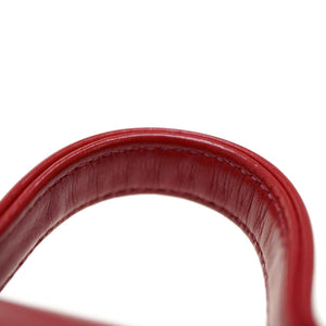 美品 クロムハーツ TEENER ダガー 2WAY ショルダー ハンド バッグ レザー レッド 赤 ストラップ付 0021【中古】CHROME HEARTS