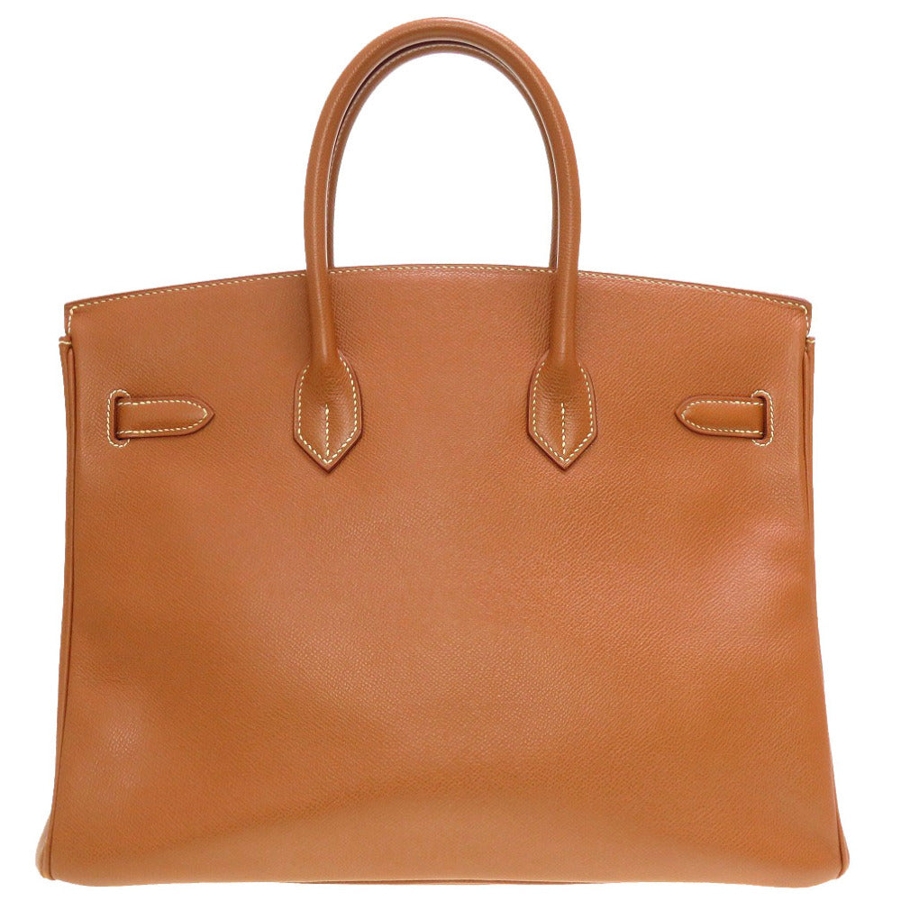 エルメス バーキン35 クシュベル ゴールド ゴールド金具 □E刻印 ハンドバッグ バッグ 茶 0023 【中古】 HERMES
