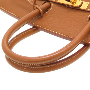 エルメス バーキン35 クシュベル ゴールド ゴールド金具 □E刻印 ハンドバッグ バッグ 茶 0023 【中古】 HERMES