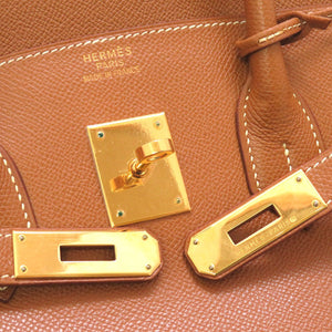 エルメス バーキン35 クシュベル ゴールド ゴールド金具 □E刻印 ハンドバッグ バッグ 茶 0023 【中古】 HERMES