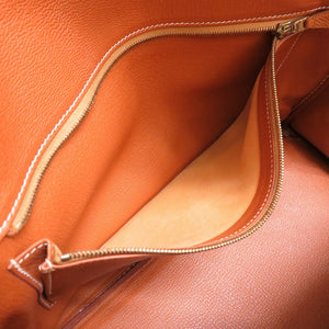 エルメス バーキン35 クシュベル ゴールド ゴールド金具 □E刻印 ハンドバッグ バッグ 茶 0023 【中古】 HERMES