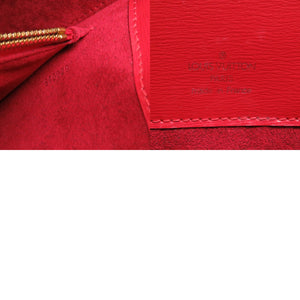 美品 ルイ ヴィトン エピ ビュシ カスティリアンレッド M52207 ショルダーバッグ バッグ 赤 LV 0034 【中古】 LOUIS VUITTON