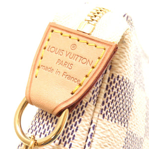 ルイ ヴィトン ダミエ アズール ポシェット アクセソワ―ル N58010 アクセサリーポーチ LV 0040 【中古】 LOUIS VUITTON