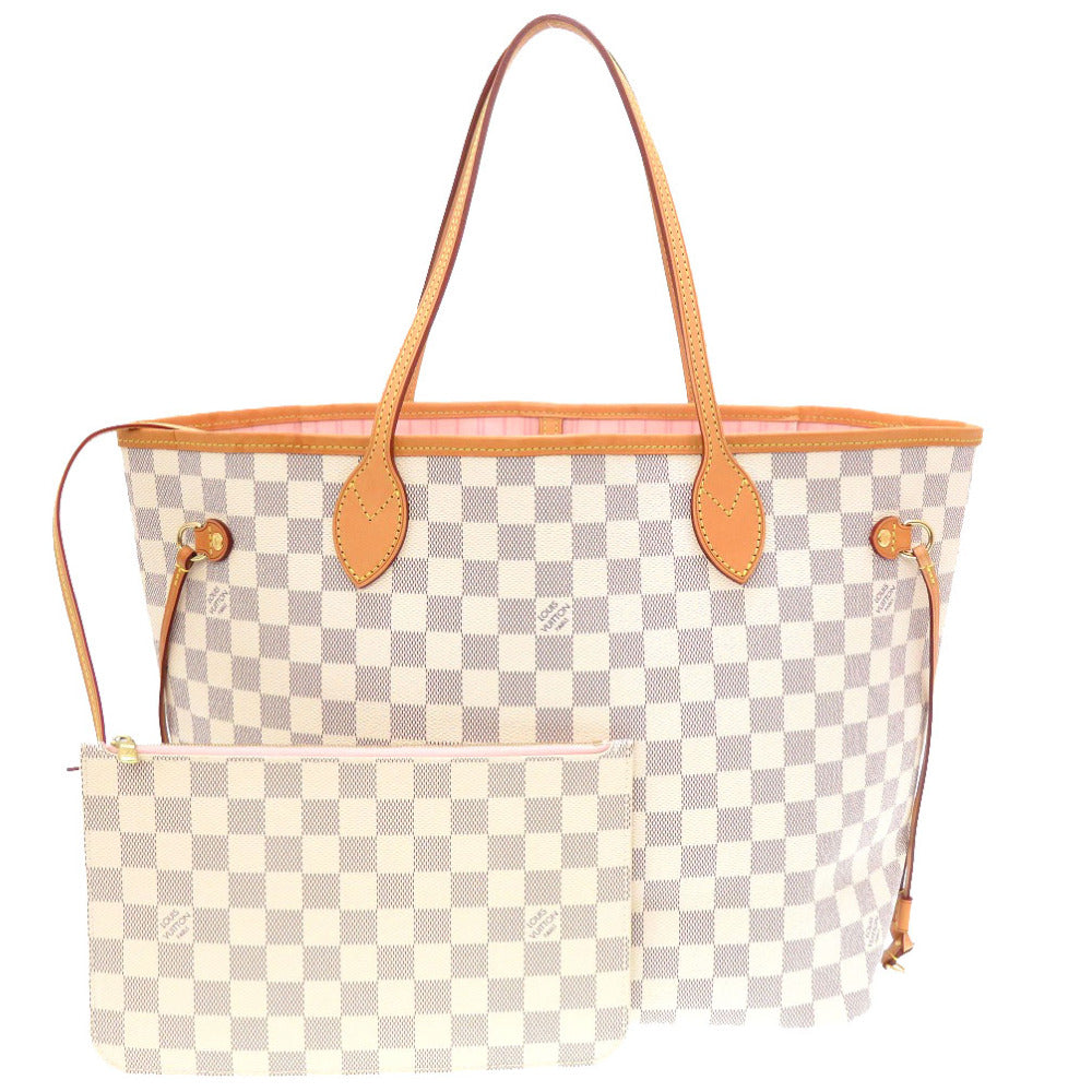 美品 ルイ ヴィトン ダミエ アズール 新型 ネヴァーフルMM N41605 トートバッグ バッグ LV 0043 【中古】 LOUIS VUITTON