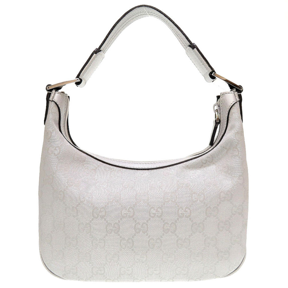 新品同様 グッチ GGスプリーム 263757 GGキャンバス シルバー ハンドバッグ 0065【中古】GUCCI