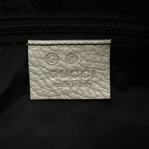 新品同様 グッチ GGスプリーム 263757 GGキャンバス シルバー ハンドバッグ 0065【中古】GUCCI
