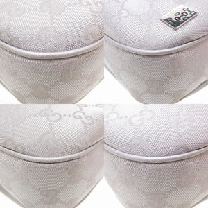 新品同様 グッチ GGスプリーム 263757 GGキャンバス シルバー ハンドバッグ 0065【中古】GUCCI
