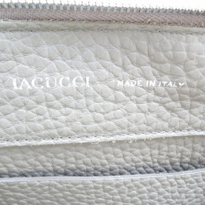 イアクッチ レザー  シルバー金具 グレージュ 2WAY ハンドバッグ ショルダーバッグ 0076【中古】IACUCCI