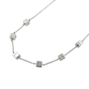 美品 セリーヌ シルバー925 キューブ ネックレス アクセサリー 0078【中古】CELINE