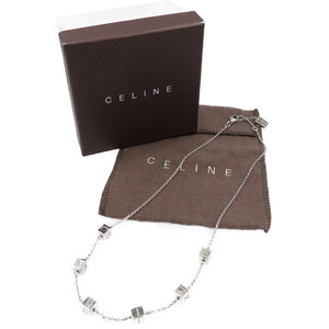 美品 セリーヌ シルバー925 キューブ ネックレス アクセサリー 0078【中古】CELINE