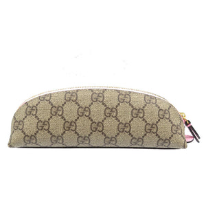 未使用 グッチ ディズニー デイジーダック GGスプリーム ゴールド金具 ベージュ ピンク ペンケース 0079【中古】GUCCI