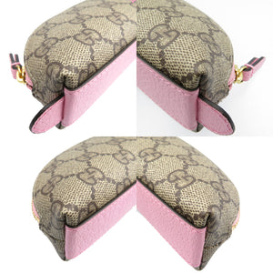 未使用 グッチ ディズニー デイジーダック GGスプリーム ゴールド金具 ベージュ ピンク ペンケース 0079【中古】GUCCI