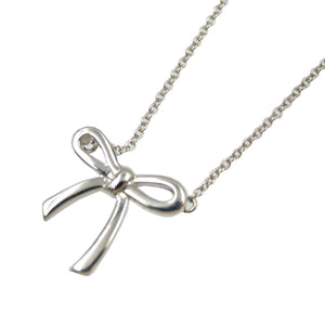 美品 ティファニー リボン シルバー925 ネックレス アクセサリー 0089【中古】TIFFANY&Co.