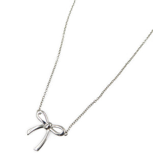 美品 ティファニー リボン シルバー925 ネックレス アクセサリー 0089【中古】TIFFANY&Co.