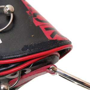 クリスチャン ディオール × ジョン ガリアーノ ハードコア サドルバッグ レザー ブラック レッド ハンドバッグ バッグ 黒 赤 0101 【中古】 Christian Dior × John Galliano