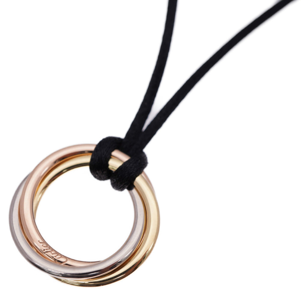 新品同様 カルティエ トリニティ K18YG/K18PG/K18WG ネックレス 750 スリーカラー 0110【中古】CARTIER ジュエリー アクセサリー