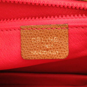美品 セリーヌ ヴィンテージ レザー ブラウン ゴールド金具 ショルダーバッグ バッグ 茶 0111 【中古】 CELINE