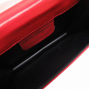 美品 サルヴァトーレ フェラガモ ヴィンテージ チェーン レザー ゴールド ショルダーバッグ 0120【中古】Salvatore Feragamo