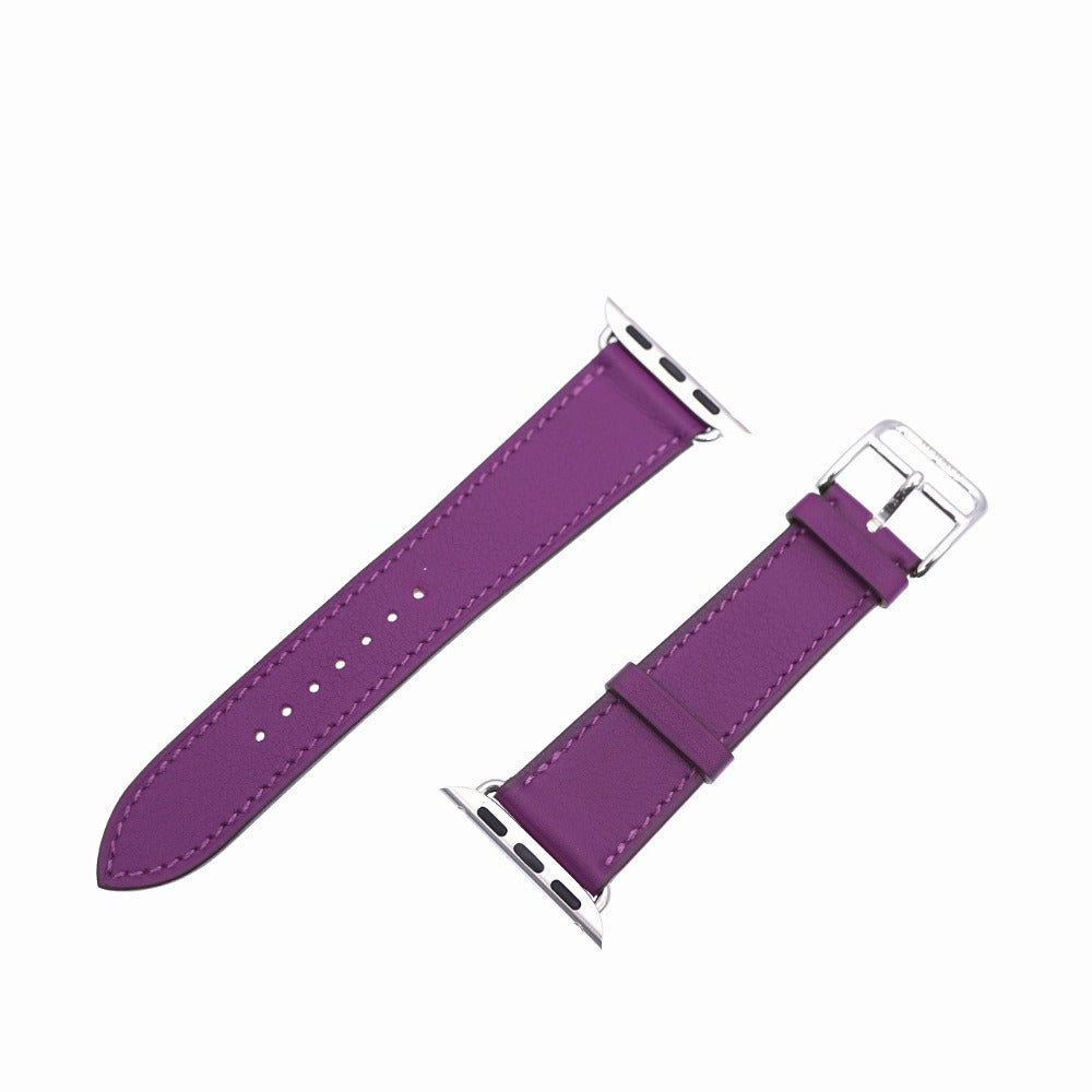 新品同様 エルメス アップルウォッチ シンプルトゥール 41 mm スイフト アネモネ Y刻印(2020年製) 腕時計用  0123【中古】HERMES レディース