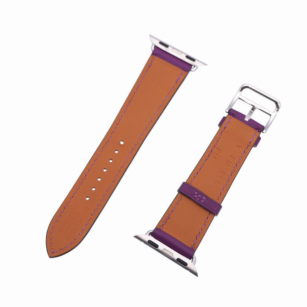 新品同様 エルメス アップルウォッチ シンプルトゥール 41 mm スイフト アネモネ Y刻印(2020年製) 腕時計用  0123【中古】HERMES レディース