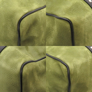 新品同様 バルマン スエード カーキ ブラック W7HA211Z004 トートバッグ バッグ 緑 黒 0130 【中古】 BALMAIN メンズ