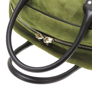 新品同様 バルマン スエード カーキ ブラック W7HA211Z004 トートバッグ バッグ 緑 黒 0130 【中古】 BALMAIN メンズ