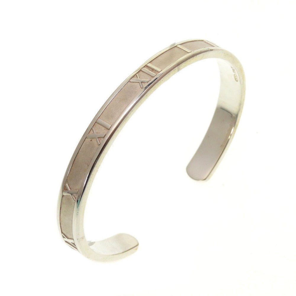 美品 ティファニー アトラス カフ オープン バングル シルバー925 シルバー ブレスレット 0137【中古】TIFFANY