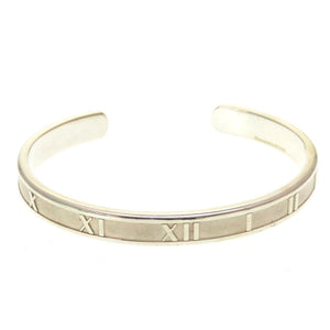 美品 ティファニー アトラス カフ オープン バングル シルバー925 シルバー ブレスレット 0137【中古】TIFFANY