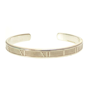 美品 ティファニー アトラス カフ オープン バングル シルバー925 シルバー ブレスレット 0137【中古】TIFFANY