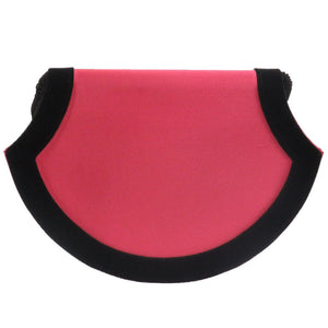 美品 イヴサンローラン ヴィンテージ ベロア ポリエステル ピンク ブラック 黒 ショルダーバッグ 0139【中古】YVES SAINTLAURENT