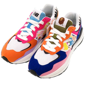 未使用 ニューバランス × エイプ 57/40 M5740BPE 25.0cm(日本サイズ) マルチカラー スニーカー 0142 【中古】 NEW BALANCE × A BATHING APE