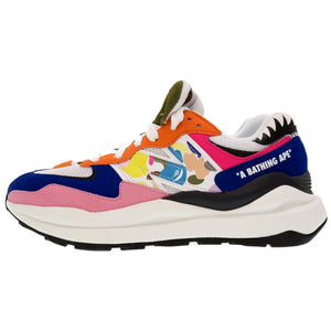 未使用 ニューバランス × エイプ 57/40 M5740BPE 25.0cm(日本サイズ) マルチカラー スニーカー 0142 【中古】 NEW BALANCE × A BATHING APE