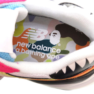 未使用 ニューバランス × エイプ 57/40 M5740BPE 25.0cm(日本サイズ) マルチカラー スニーカー 0142 【中古】 NEW BALANCE × A BATHING APE